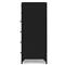 Stancil Modern Classic Black Iron Tall Dresser