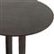 Sam Modern Classic Brown Aluminum Round Side End Table