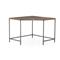 Theodore Industrial Loft Brown Wood Iron Corner Desk