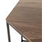 Theodore Industrial Loft Brown Wood Iron Corner Desk