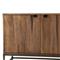 Theodore Industrial Loft Brown Wood Grey Iron 3 Door 2 Drawer Sideboard