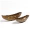 Declan Regency Antique Brass Oval Decorative Bowl - Small