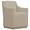 Maxine Modern Classic Beige Upholstered Dining Arm Chair