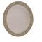Maxine Modern Classic Brown Wood Round Wall Mirror