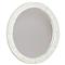 Maxine Modern Classic Brushed White Wood Round Wall Mirror
