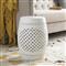 Maggie Modern Classic White Glazed Ceramic Garden Stool