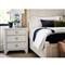 Hanna Coastal Beach White Wood Nightstand