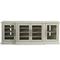 Hanna Coastal Beach White Wood 4 Door Media Cabinet