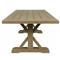 Amina Coastal Natural Teak Rectangular Outdoor Dining Table - 94&quot;W