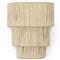 Palecek Everly Coastal Beach 3 Tier Natural Abaca Rope Wall Sconce