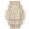 Palecek Everly Coastal Beach 5 Tier Natural Abaca Rope Wall Sconce