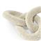 Palecek Madera Coastal Beach White Coco Beaded Chain Link Sculpture