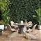Yvonne Industrial Loft Grey Concrete Outdoor Round Planter