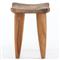 Zada Global Bazaar Natural Teak Wood Rectangular Outdoor Stool