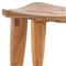 Zada Global Bazaar Natural Teak Wood Rectangular Outdoor Stool