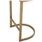 Eleanor Hollywood Regency White Performance Brushed Gold Frame Counter Stool