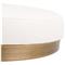 Eleanor Hollywood Regency White Performance Brushed Gold Frame Counter Stool