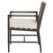 Aurora Mid Century Ash Cushion Aluminum Outdoor Dining Arm Chair