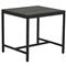 Aurora Mid Century Graphite Aluminum Square Outdoor End Table