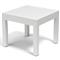 Jace Modern Classic Frost Aluminum Square Outdoor End Table