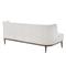 Chloe Mid Century Pearl Linen Upholstered Tufted Wood Sofa