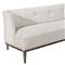 Chloe Mid Century Pearl Linen Upholstered Tufted Wood Sofa