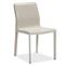 Jada Modern Classic Beige Upholstered Leather Dining Side Chair