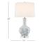 Marianne Modern Classic White Ceramic Blue Floral Table Lamp