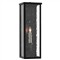 Tally Modern Classic Black Iron Glass Rectangular Outdoor Wall Sconce - Small