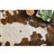 Grand Canyon Rustic Lodge Dark Brown Faux Hide Rug - 3&#39;10&quot;x5&#39;