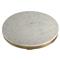Freya Modern Classic White Marble Antique Brass Bar Table - 24&quot;