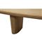 Laura Modern Classic Natural Oak Wood Round Edge Oval Coffee Table