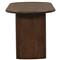 Olivia Modern Classic Dark Brown Acacia Oval Dining Table - 72&quot;W