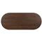 Olivia Modern Classic Dark Brown Acacia Oval Dining Table - 72&quot;W