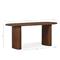 Olivia Modern Classic Dark Brown Acacia Oval Dining Table - 72&quot;W
