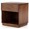 Scarlett Modern Classic Brown Acacia Wood Nightstand