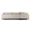Allison Modern Classic Light Grey Upholstered 3 Piece Sectional Sofa