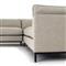 Allison Modern Classic Light Grey Upholstered 3 Piece Sectional Sofa