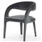 Alexander Mid Century Modern Grey Upholstered Dining Arm Chair