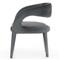 Alexander Mid Century Modern Grey Upholstered Dining Arm Chair