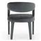 Alexander Mid Century Modern Grey Upholstered Dining Arm Chair