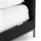 Theodore Industrial Loft Black Wood Iron Frame Bed - Queen