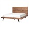 Atlas Rustic Lodge Brown Solid Acacia Wood Platform Bed - Queen