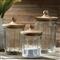 Owen Rustic Lodge Glass Canisters - Set of 3