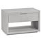 Montaigne Modern Classic Grey Upholstered Wood Nightstand