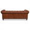 Savannah Rustic Lodge Vintage Brown Leather Nailhead Trim Tufted Sofa
