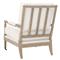 Charlize Modern Classic White Performance Oak Wood Club Arm Chair
