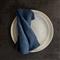 L&#39;Objet Sateen Modern Classic Blue Linen Napkins - Set of 4