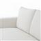 Mon Modern Classic White Upholstered Performance Natural Wood Sofa - 87&quot;W