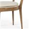 Tina Modern Beige Performance Upholstered Seat Brown Wood Cane Dining Chair